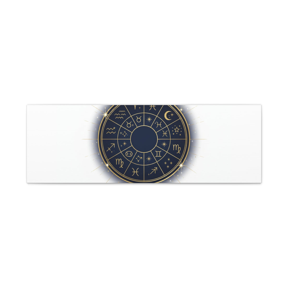 Zodiac Wheel Celestial Canvas Wall Art