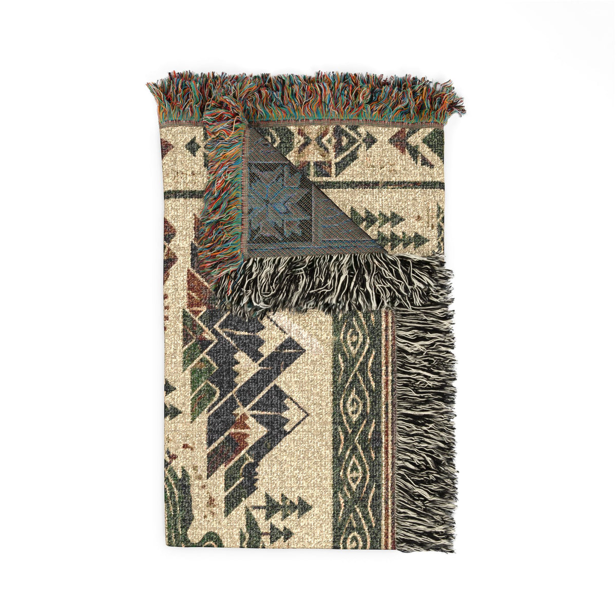 The Cartographer's Dream Woven Throw Blanket - Fantasy Map Tapestry