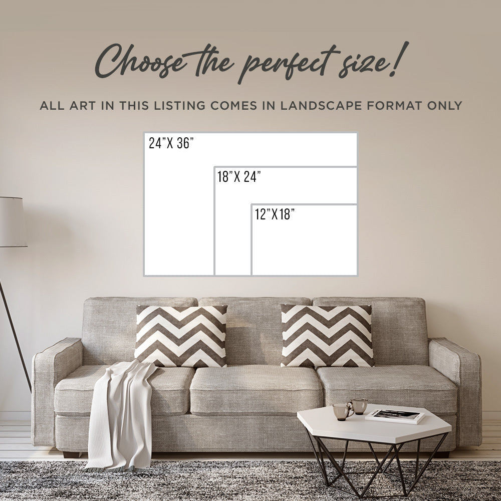 Foggy Autumn Lake Canvas Wall Art