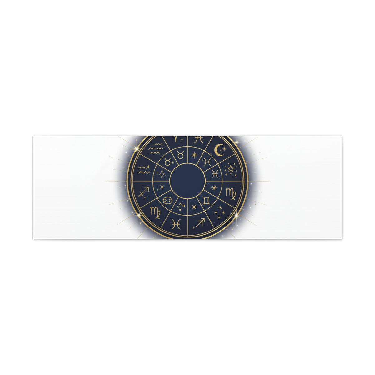 Zodiac Wheel Celestial Canvas Wall Art