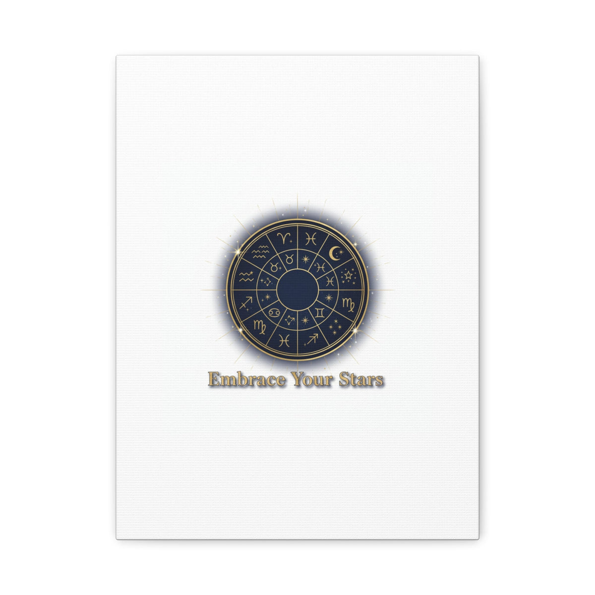 Zodiac Wheel Celestial Canvas Wall Art