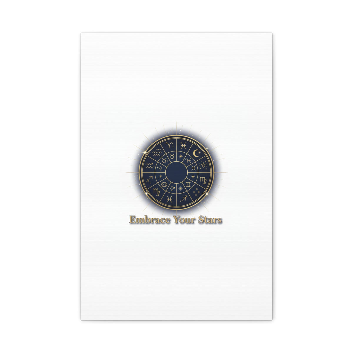 Zodiac Wheel Celestial Canvas Wall Art
