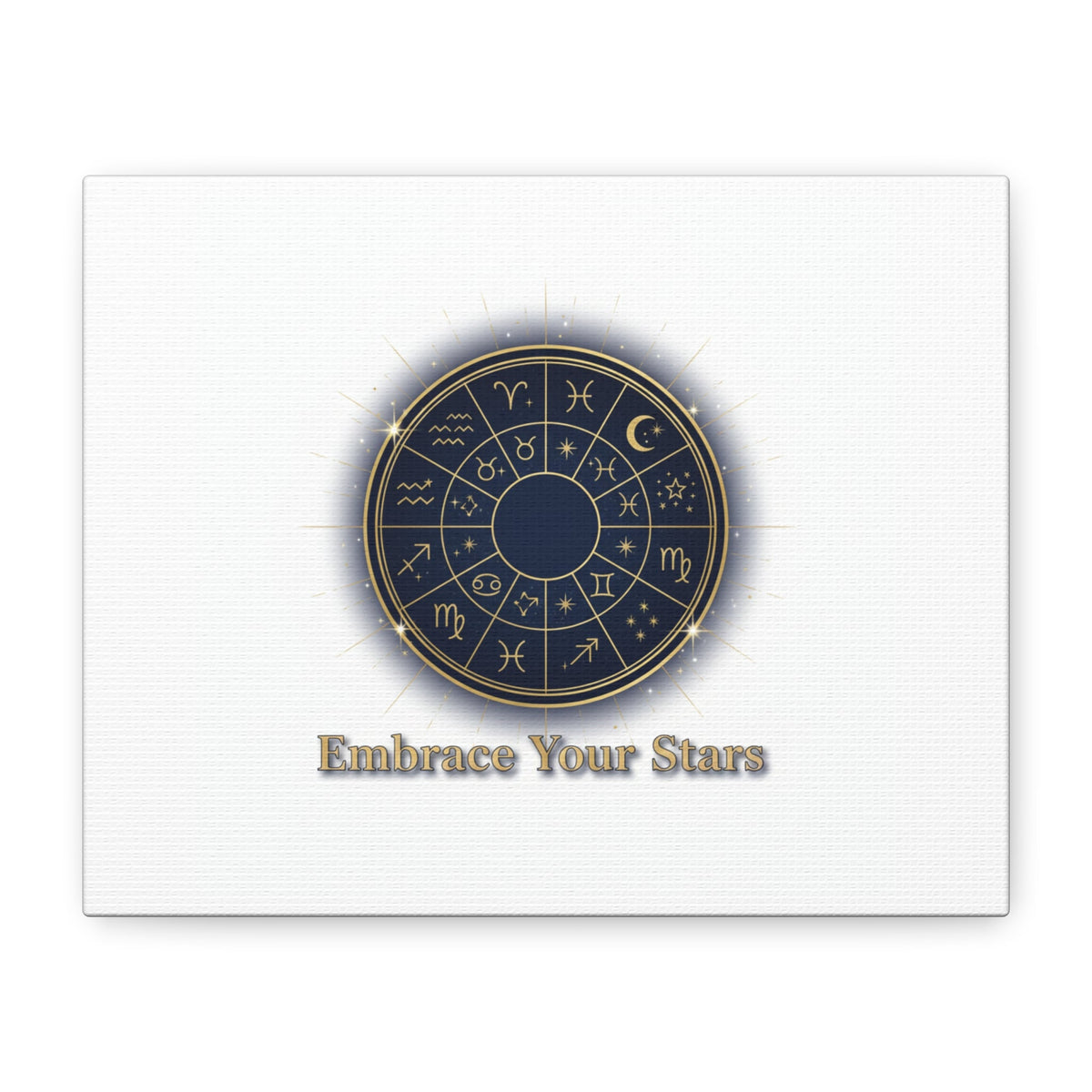 Zodiac Wheel Celestial Canvas Wall Art