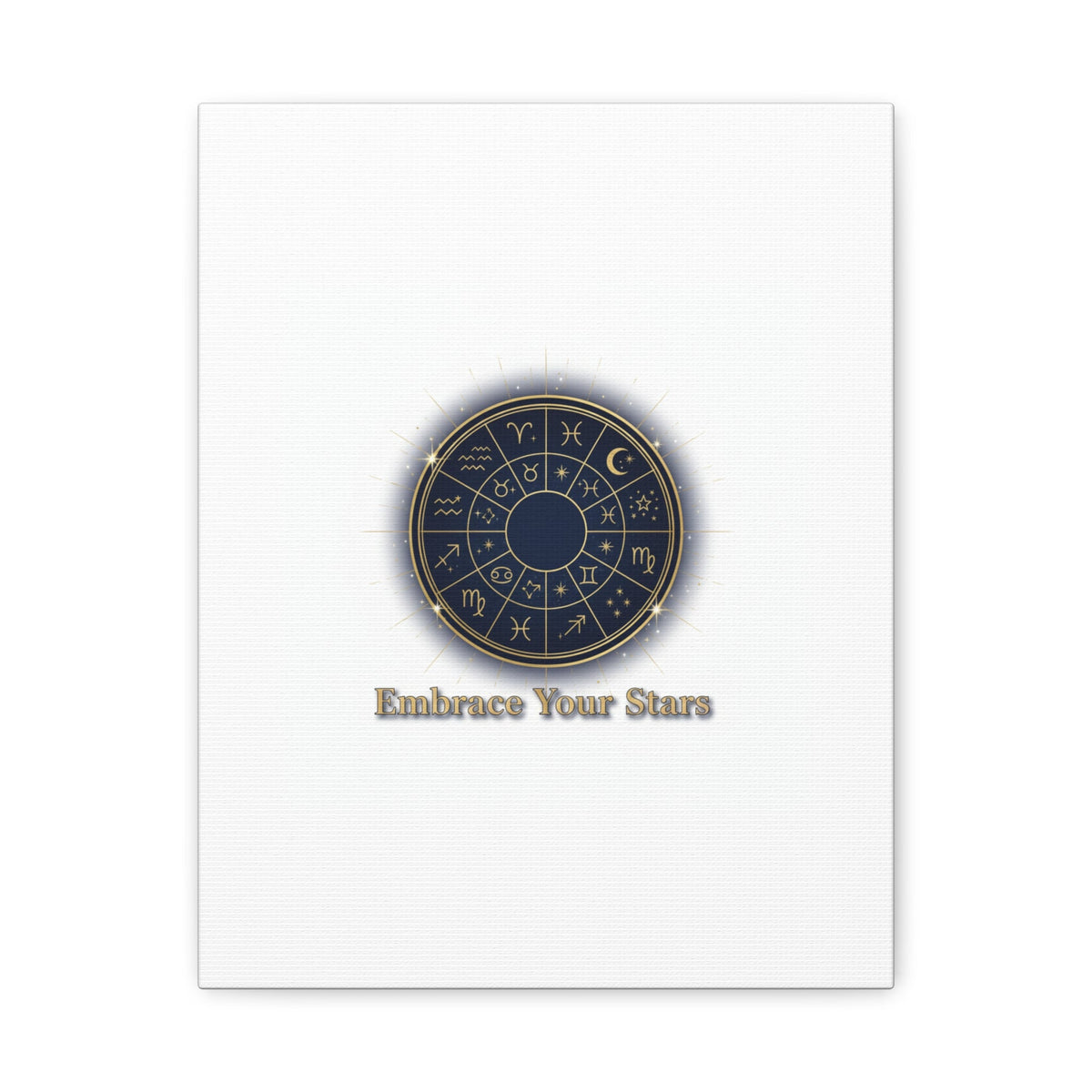 Zodiac Wheel Celestial Canvas Wall Art
