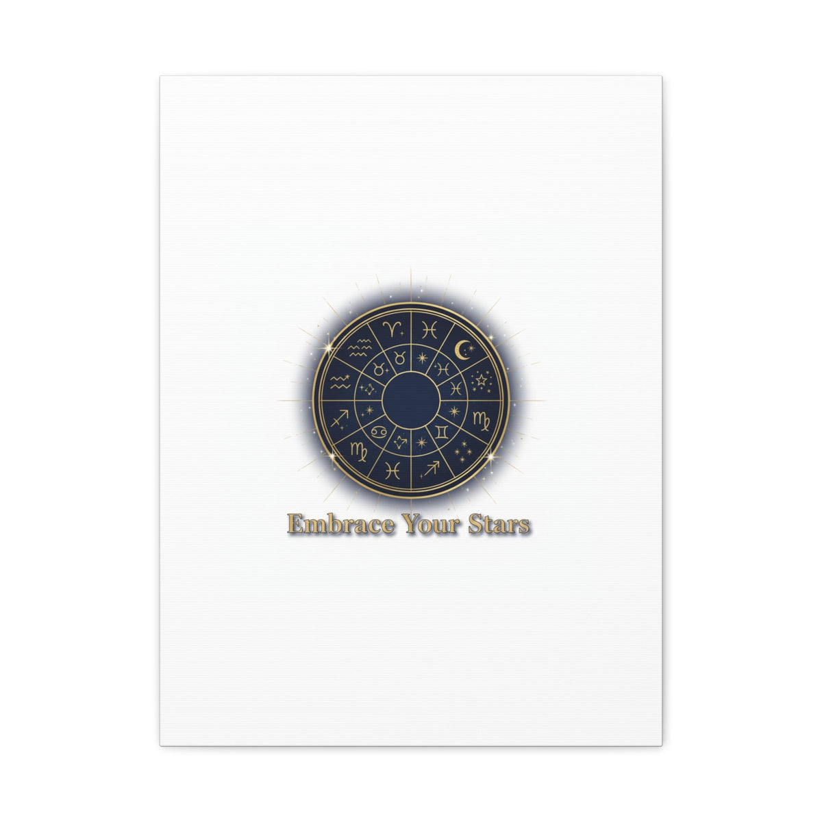 Zodiac Wheel Celestial Canvas Wall Art