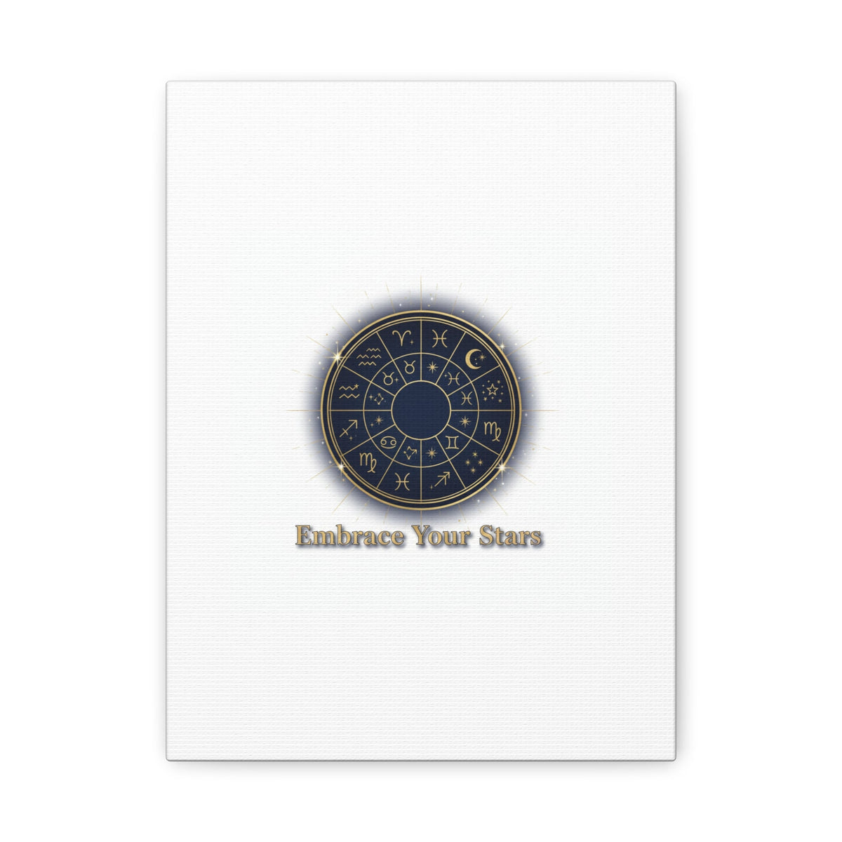 Zodiac Wheel Celestial Canvas Wall Art