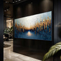 Golden Forest Reflection Wall Art