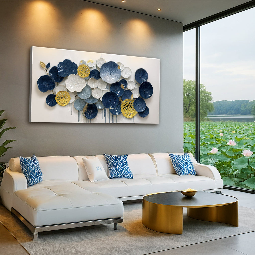 Lotus Leaf Botanical Wall Art
