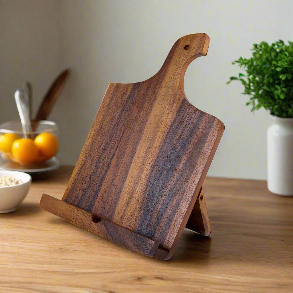 Wood Cookbook & Tablet Holder