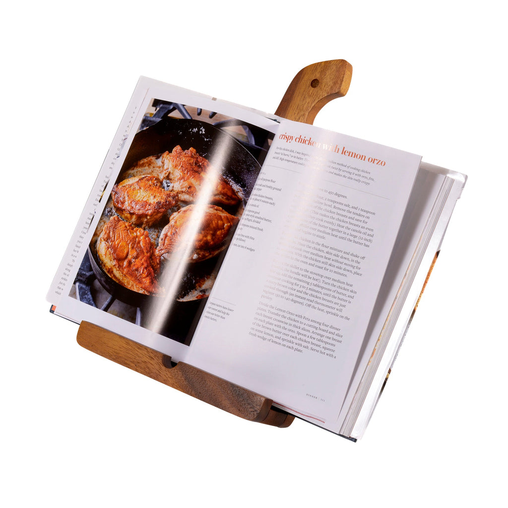 Wood Cookbook & Tablet Holder