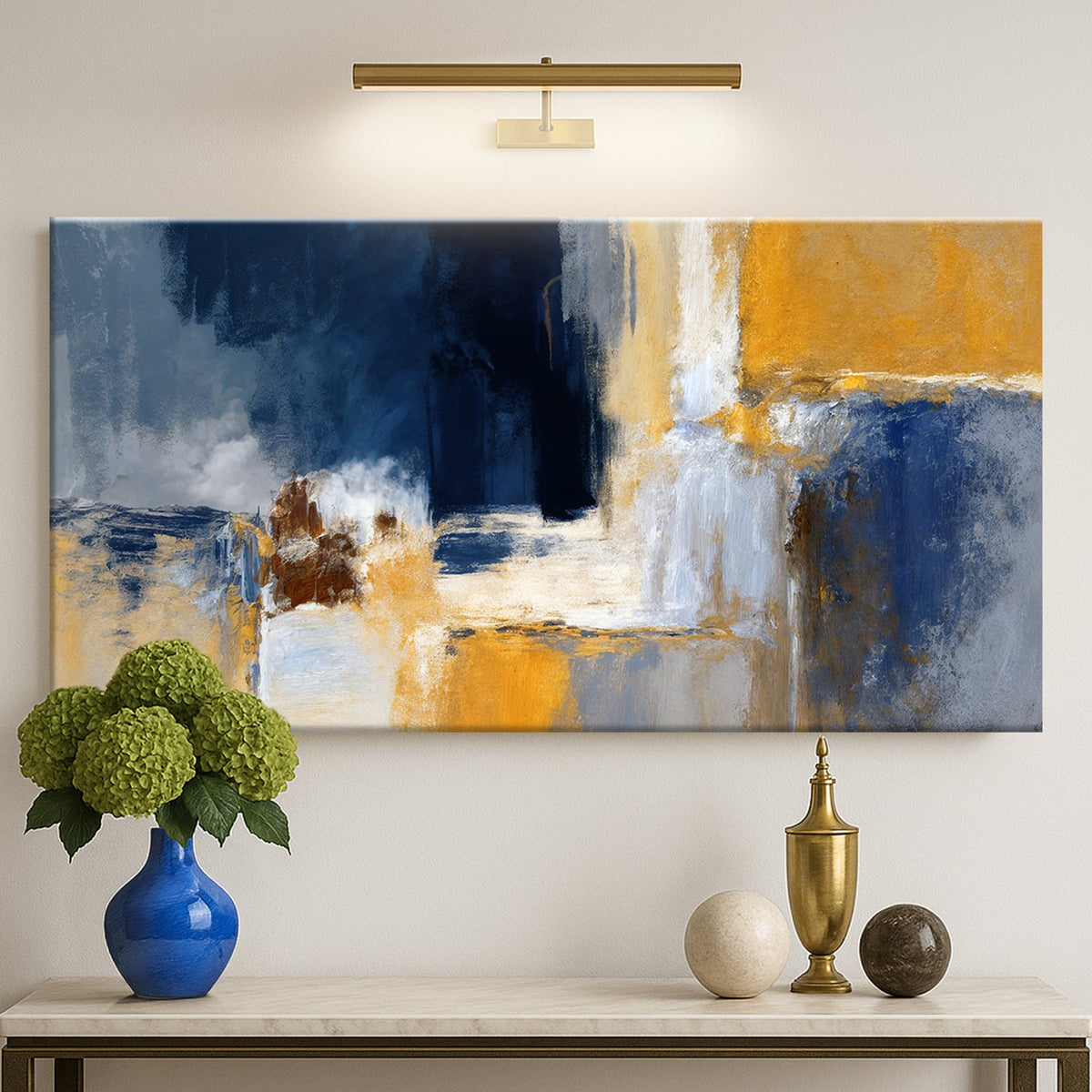 Abstract Geometric Line Canvas Wall Art