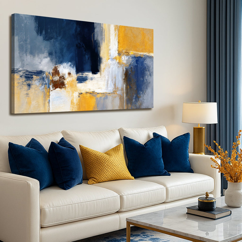 Abstract Geometric Line Canvas Wall Art