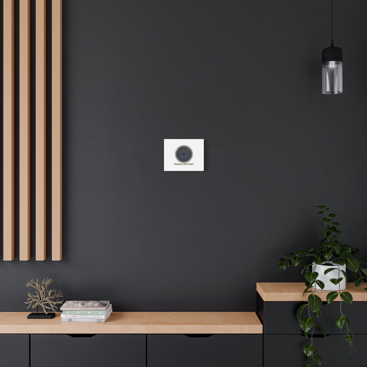 Zodiac Wheel Celestial Canvas Wall Art