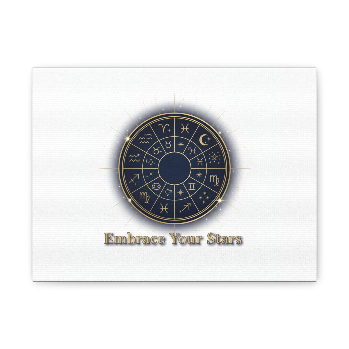 Zodiac Wheel Celestial Canvas Wall Art
