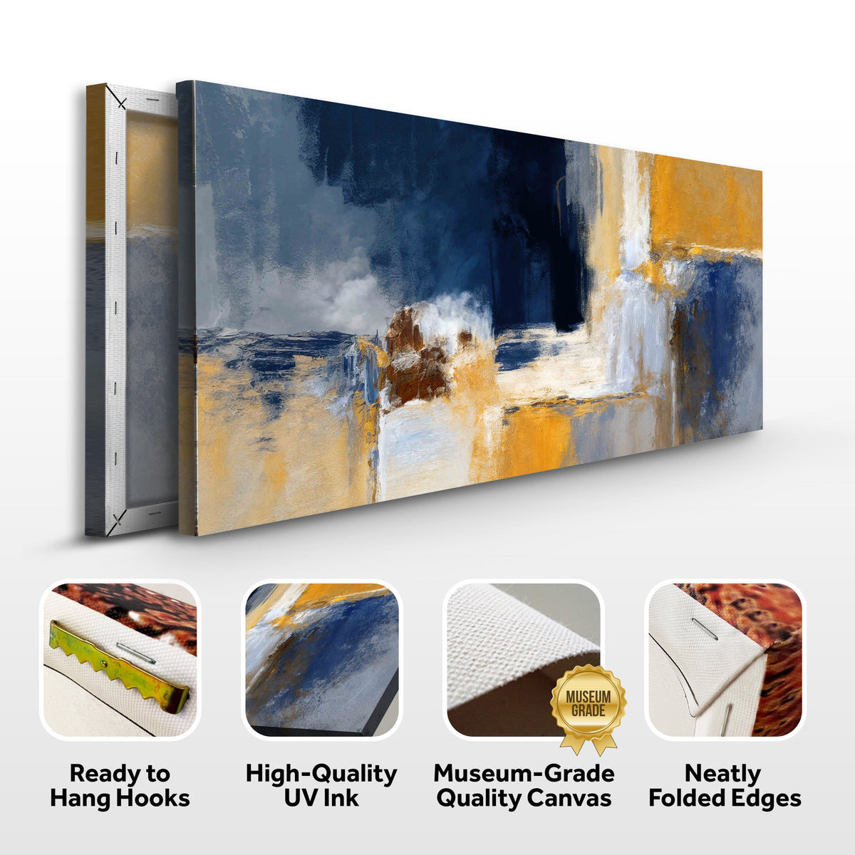 Abstract Geometric Line Canvas Wall Art