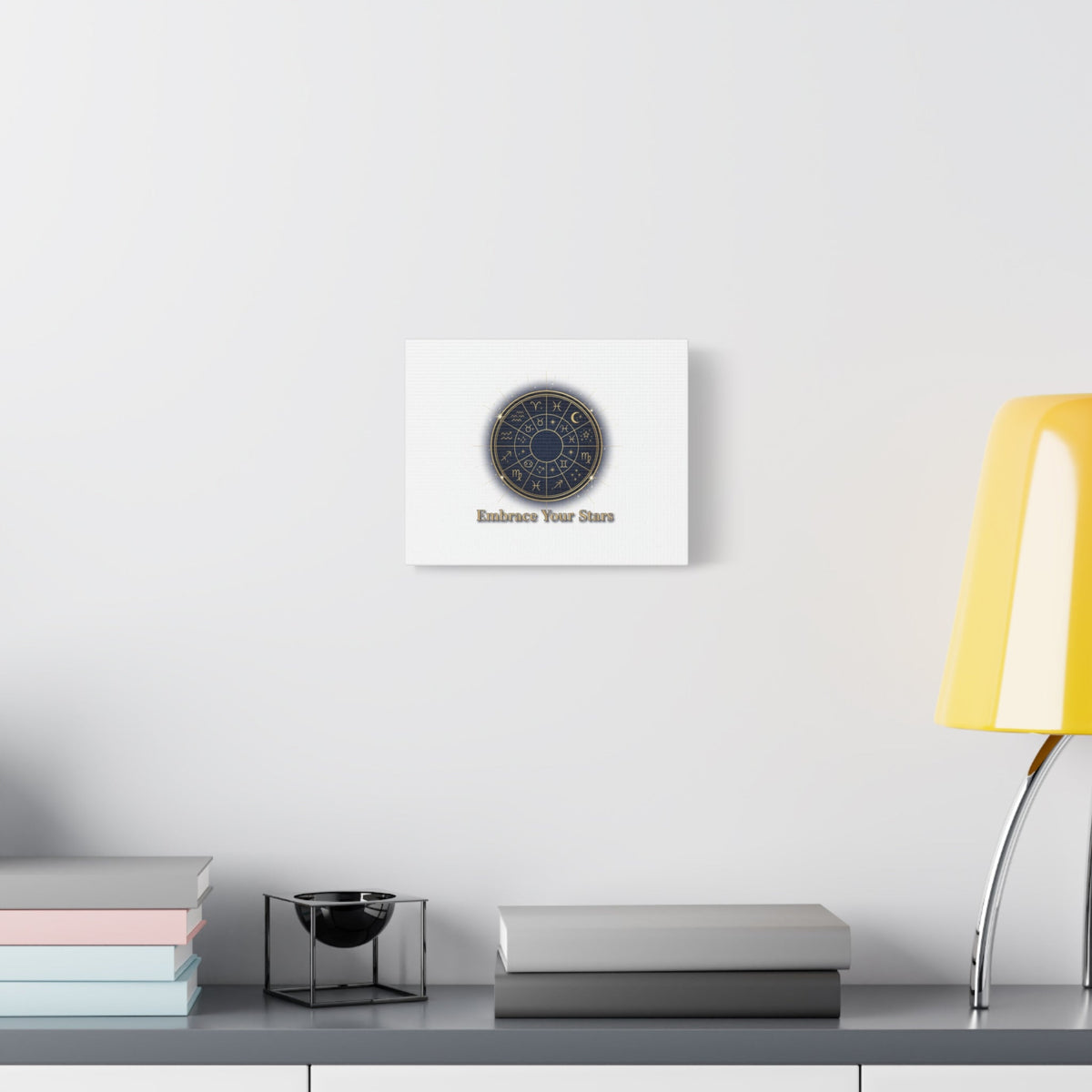 Zodiac Wheel Celestial Canvas Wall Art