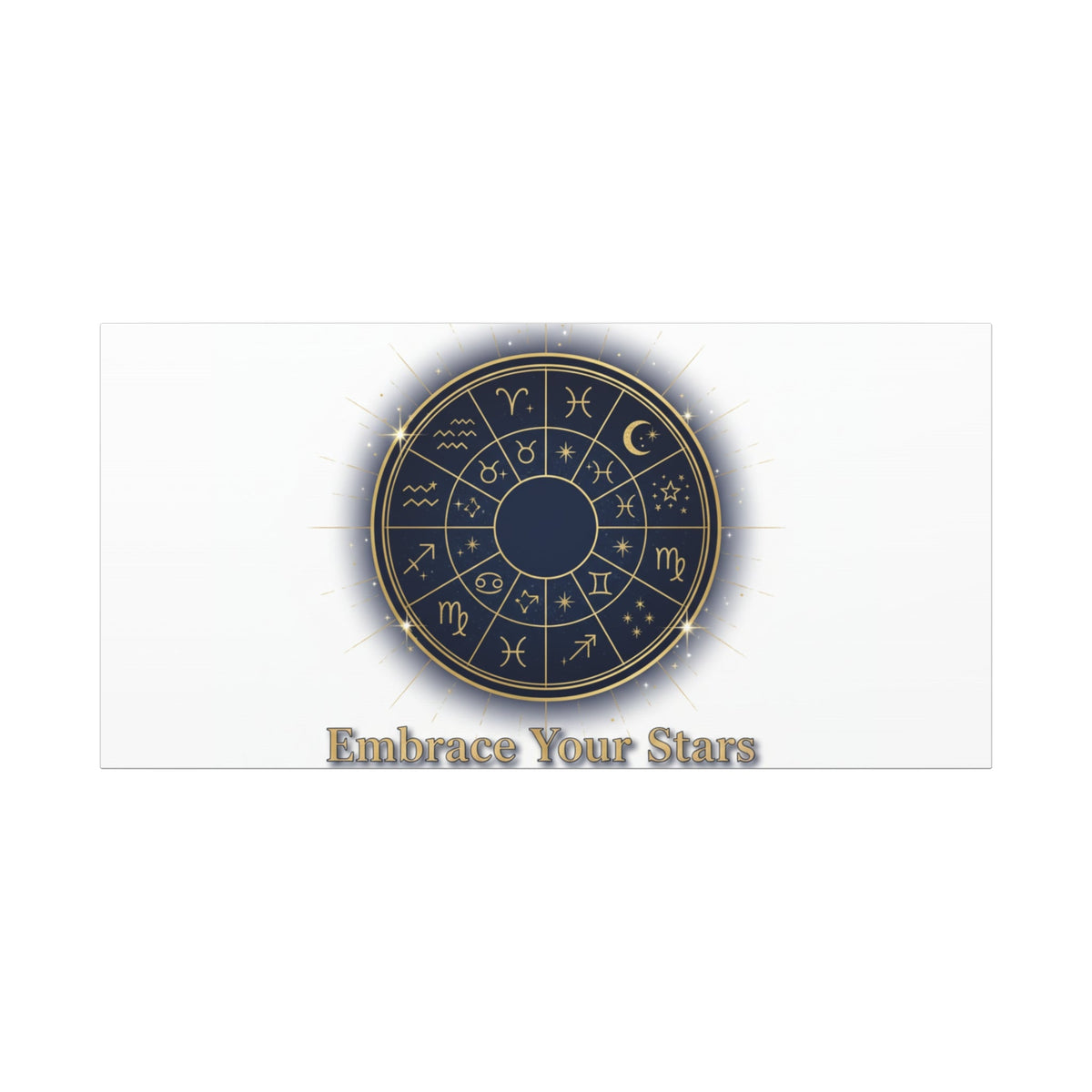 Zodiac Wheel Celestial Canvas Wall Art
