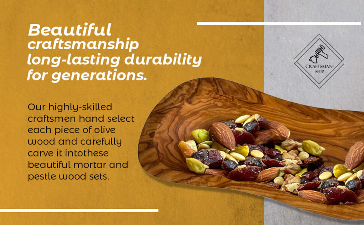 Hand-Carved Mediterranean Olive-Wood Bowl