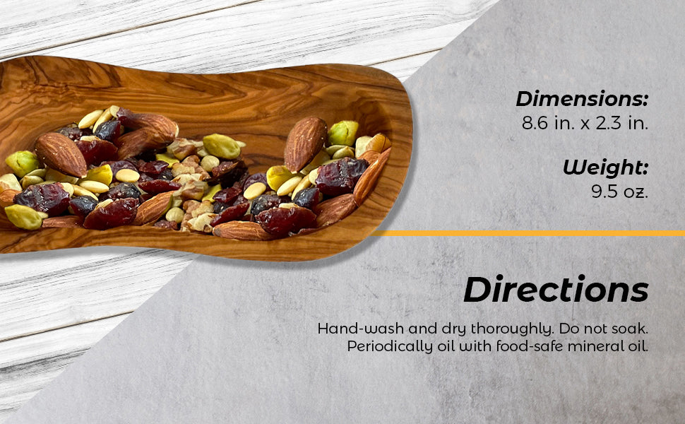 Hand-Carved Mediterranean Olive-Wood Bowl